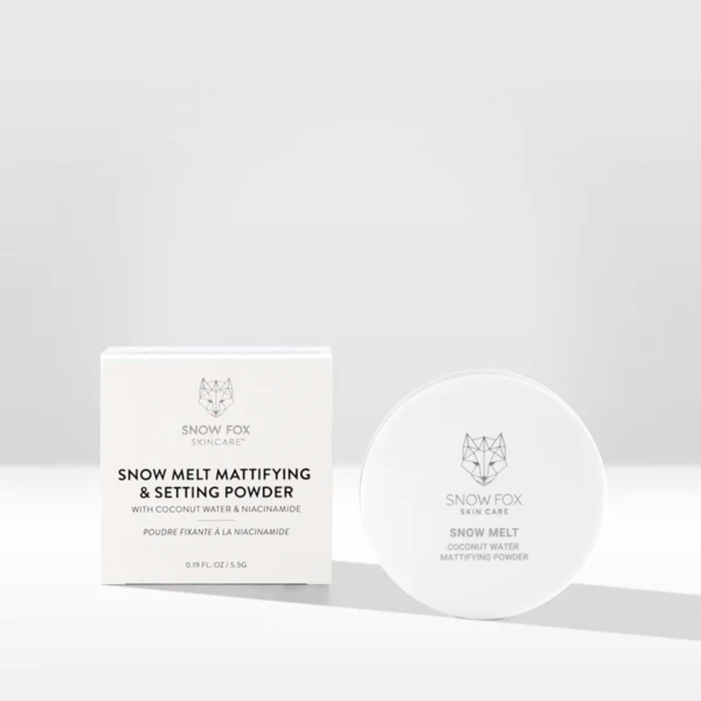 Snow Fox Skin Care Snow Melt coconut water mattifying powder